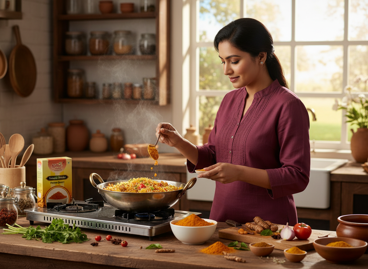 Nature's Kitchen Pure Turmeric Powder– High Curcumin Lakadong Variety Style | Naturally Sourced & Sun-Dried Haldi | No Added Colors or Fillers | Lab Tested for Purity & Golden Yellow Color - Image 10